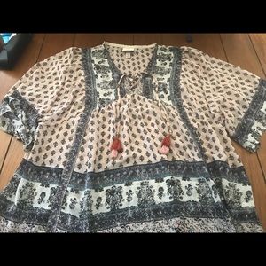 Knox Rose boho peasant top